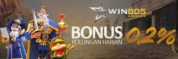 WIN805 | Bonus Rollingan Harian SLOT 0.2%